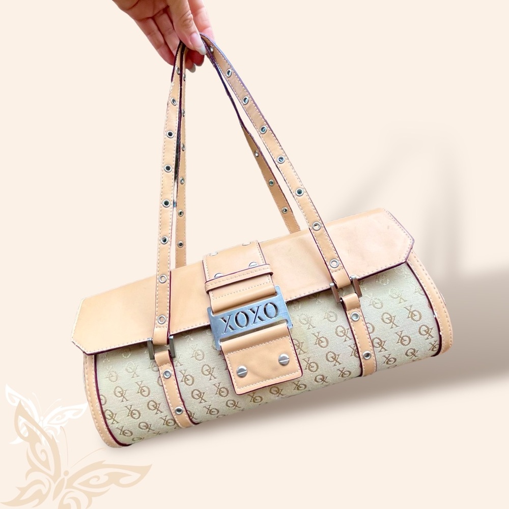 Vtg Y2K XOXO Purse 00’s Handbag Monogram Canvas Shoulder Bag